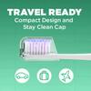 GUM Sonic Powered Toothbrush, Tapered Bristles Clean Below The Gumline, Bundle, White, 1 Handle(1 Count) + 2 Refills 2 Count(Pack of 1) view 4