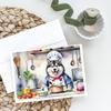 Caroline's Treasures Alaskan Malamute The Chef Greeting Cards Pack of 8 Blank Cards with Envelopes Whimsical A7 Size 5x7 Blank Note Cards view 2