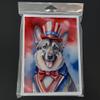Caroline's Treasures Norwegian Elkhound Patriotic American Greeting Cards Pack of 8 Blank Cards with Envelopes Whimsical A7 Size 5x7 Blank Note Cards view 3