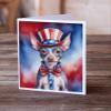 Caroline's Treasures American Hairless Terrier Patriotic American Greeting Cards Pack of 8 Blank Cards with Envelopes Whimsical A7 Size 5x7 Blank Note Cards view 2
