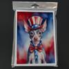 Caroline's Treasures American Hairless Terrier Patriotic American Greeting Cards Pack of 8 Blank Cards with Envelopes Whimsical A7 Size 5x7 Blank Note Cards view 3