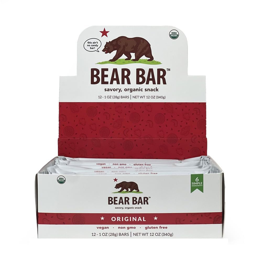 Bear Bar Original, Organic, 1 oz (12 Pack)