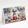 Caroline's Treasures Schnauzer The Chef Greeting Cards Pack of 8 Blank Cards with Envelopes Whimsical A7 Size 5x7 Blank Note Cards view 1