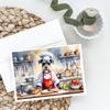 Caroline's Treasures Schnauzer The Chef Greeting Cards Pack of 8 Blank Cards with Envelopes Whimsical A7 Size 5x7 Blank Note Cards view 2