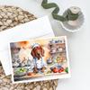 Caroline's Treasures Redbone Coonhound The Chef Greeting Cards Pack of 8 Blank Cards with Envelopes Whimsical A7 Size 5x7 Blank Note Cards view 2