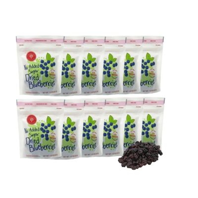 Cherry Bay Orchards Dried Blueberries (3oz 12 Pack, 36 oz Total) - No Added Sugar, 100% Domestic, All Natural, Kosher Certified, No Preservatives, Gluten Free & GMO Free - Packed in a Resealable Pouch