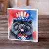 Caroline's Treasures Chow Chow Patriotic American Greeting Cards Pack of 8 Blank Cards with Envelopes Whimsical A7 Size 5x7 Blank Note Cards view 2