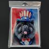 Caroline's Treasures Chow Chow Patriotic American Greeting Cards Pack of 8 Blank Cards with Envelopes Whimsical A7 Size 5x7 Blank Note Cards view 3