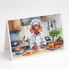 Caroline's Treasures Vizsla The Chef Greeting Cards Pack of 8 Blank Cards with Envelopes Whimsical A7 Size 5x7 Blank Note Cards view 1