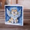 Caroline's Treasures Akita My Angel Greeting Cards Pack of 8 Blank Cards with Envelopes Whimsical A7 Size 5x7 Blank Note Cards view 2