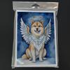 Caroline's Treasures Akita My Angel Greeting Cards Pack of 8 Blank Cards with Envelopes Whimsical A7 Size 5x7 Blank Note Cards view 3