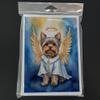 Caroline's Treasures Yorkshire Terrier My Angel Greeting Cards Pack of 8 Blank Cards with Envelopes Whimsical A7 Size 5x7 Blank Note Cards view 3