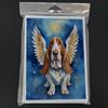 Caroline's Treasures Basset Hound My Angel Greeting Cards Pack of 8 Blank Cards with Envelopes Whimsical A7 Size 5x7 Blank Note Cards view 3