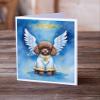 Caroline's Treasures Chocolate Poodle My Angel Greeting Cards Pack of 8 Blank Cards with Envelopes Whimsical A7 Size 5x7 Blank Note Cards view 2