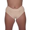 Underworks Vulvar Varicosity and Prolapse Support Brief with Groin Compression Bands and Hot/Cold Therapy Gel Pad - Beige - Medium view 1