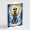 Caroline's Treasures Kerry Blue Terrier My Angel Greeting Cards Pack of 8 Blank Cards with Envelopes Whimsical A7 Size 5x7 Blank Note Cards view 1