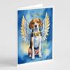 Caroline's Treasures Beagle My Angel Greeting Cards Pack of 8 Blank Cards with Envelopes Whimsical A7 Size 5x7 Blank Note Cards view 1