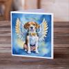 Caroline's Treasures Beagle My Angel Greeting Cards Pack of 8 Blank Cards with Envelopes Whimsical A7 Size 5x7 Blank Note Cards view 2