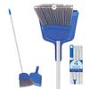 Angle Broom w/Dustpan, Indoor, 9.25" W Head, Smaller Style- Made w/Recycled Soda Bottles & Polished Aluminum Lightweight Handle, by LOLA, 1 Count view 1