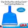 Angle Broom w/Dustpan, Indoor, 9.25" W Head, Smaller Style- Made w/Recycled Soda Bottles & Polished Aluminum Lightweight Handle, by LOLA, 1 Count view 3