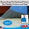 Angle Broom w/Dustpan, Indoor, 9.25" W Head, Smaller Style- Made w/Recycled Soda Bottles & Polished Aluminum Lightweight Handle, by LOLA, 1 Count view 4
