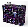 AOFUN Custom Name Text Christmas Paper Wrap Christmas Gift Wrapping Personalized Birthday Gifts Wrapping Paper Birthday Custom Gift Wrapping Paper 3 Rolls 58"" x 23"", Style 17 view 1