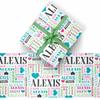 AOFUN Personalized Birthday Gifts Personalized Wrapping Paper Customized Wrapping Paper for Boys Girls Men Women Wrapping Paper For Men Love Wrapping Paper 5 Rolls 58"" x 23"", Style 16 view 2
