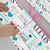 AOFUN Personalized Birthday Gifts Personalized Wrapping Paper Customized Wrapping Paper for Boys Girls Men Women Wrapping Paper For Men Love Wrapping Paper 5 Rolls 58"" x 23"", Style 16 view 4