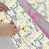 AOFUN Personalized Name Gift Wrapping Paper For Him Personalized Name Text Wrapping Paper Gift for Mother Father Day Birthday Christmas Day 5 Rolls 58" x 23" view 4