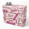 AOFUN Personalized Name Text Wrapping Paper Designer Wrapping Paper Mens Wrapping Paper Christmas Funny Christmas Wrapping Paper 3 Rolls 58"" x 23"", Style 12 view 1