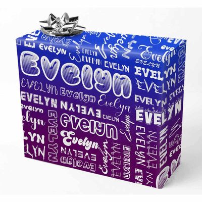 AOFUN Personalized Christmas Gift Custom Wrapping Paper Just Because Gifts For Her Cute Birthday Wrapping Paper Designer Wrapping Paper 5 Rolls 58"" x 23"", Style 1