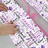 AOFUN Custom Name Gift Wrapping Paper Birthday Wrapping Paper For Men Valentines Paper Mens Wrapping Paper Wrapping Paper Roll with Printed Name 5 Rolls 58" x 23" view 4
