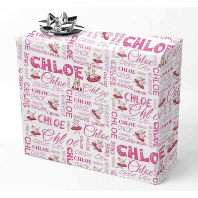 AOFUN Personalized Wrapping Paper Custom Gifts Wrapping Paper One Roll Personalized Gift Wrapping Paper 5 Rolls 58" x 23"