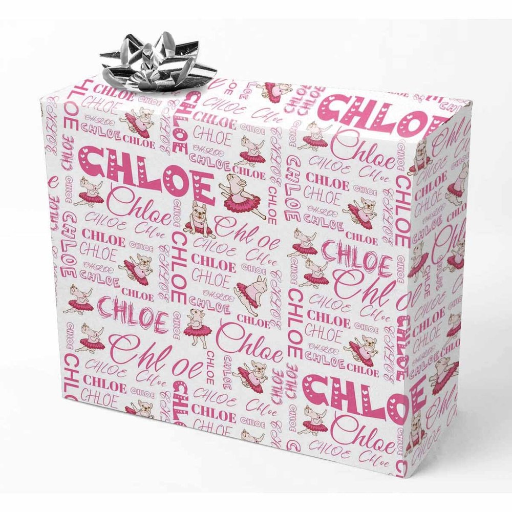 AOFUN Personalized Wrapping Paper Custom Gifts Wrapping Paper One Roll Personalized Gift Wrapping Paper 5 Rolls 58" x 23"