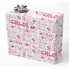 AOFUN Personalized Wrapping Paper Custom Gifts Wrapping Paper One Roll Personalized Gift Wrapping Paper 5 Rolls 58" x 23" view 1