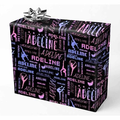 AOFUN Personalized Gift Wrapping Paper For Men Best Wrapping Paper Christmas With Name/Date With Name Logo Custom Gift Wrapping Paper 3 Rolls 58" x 23"