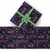 AOFUN Personalized Gift Wrapping Paper For Men Best Wrapping Paper Christmas With Name/Date With Name Logo Custom Gift Wrapping Paper 3 Rolls 58" x 23" view 2