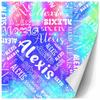 AOFUN Personalized Name Text Gift Wrapping Paper Cute Birthday Wrapping Paper Personalized Gift Wrap Paper 5 Rolls 58"" x 23"", Style 27 view 3
