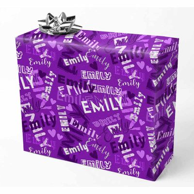 AOFUN Custom Wrapping Paper Custom Wrapping Paper With Name Text Funny Gifts Christmas Paper Wrap Custom Wrapping Paper With Name Text 3 Rolls 58" x 23"