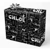 AOFUN Personalized Christmas Gift Customized Wrapping Paper Happy Birthday Gift Wrap Personalized Name Heart 3 Rolls 58"" x 23"", Style 3 view 1