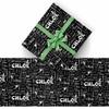 AOFUN Personalized Christmas Gift Customized Wrapping Paper Happy Birthday Gift Wrap Personalized Name Heart 3 Rolls 58"" x 23"", Style 3 view 2