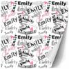 AOFUN Wrapping Paper For Him Custom Wrapping Paper With Name Text Happy Anniversary Wrapping Paper Personalized Name Heart Funny Christmas Wrapping Paper 5 Rolls 58" x 23" view 3