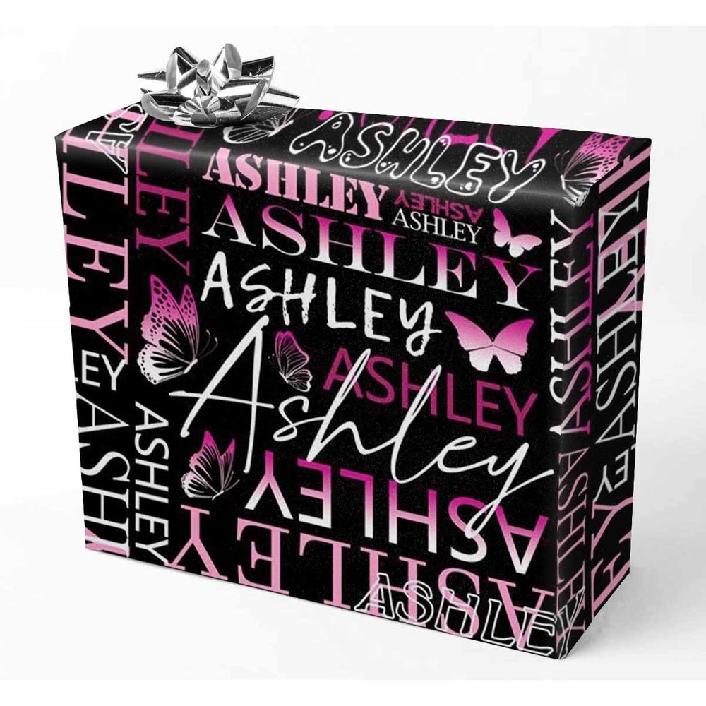 AOFUN Custom Gifts Happy Anniversary Wrapping Paper Baby Christmas Wrapping Paper Wrapping Paper For Him Custom Gift Wrapping Paper 5 Rolls 58" x 23"