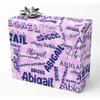 AOFUN Personalized Name Text Cute Birthday Wrapping Paper Christmas Wrapping Supplies Wrapping Paper For Men Personalized Name Text Custom Name Gift 3 Rolls 58" x 23" view 1