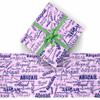 AOFUN Personalized Name Text Cute Birthday Wrapping Paper Christmas Wrapping Supplies Wrapping Paper For Men Personalized Name Text Custom Name Gift 3 Rolls 58" x 23" view 2