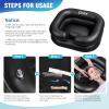 Cehim Inflatable Shampoo Basin - Portable Shampoo Bowl, Hair Washing Basin for Bedridden, Disabled,Injured, Hair Wash Tub for Dreadlocks and at Home Sink Washing (Black, 15in Inner) view 4