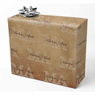 AOFUN Custom Name Gift Wrapping Paper Custom Wrapping Paper Custom Name Gift Wrapping Paper One Roll Wrapping Paper One Roll Personalized Gift Wrap Paper 5 Rolls 58" x 23"