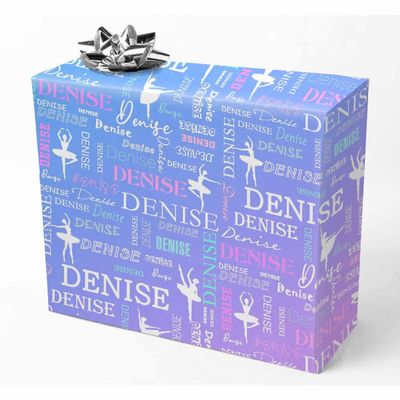AOFUN Custom Name Wrapping Paper Love Wrapping Paper Paper Gifts Mens Birthday Wrapping Paper Personalized Name Gift 3 Rolls 58"" x 23"", Style 17