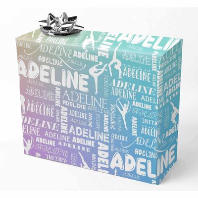 AOFUN Custom Gift Wrapping Paper Cool Wrapping Paper Designer Wrapping Paper Custom Name Gift Wrapping Paper Baby Christmas Wrapping Paper 1 Roll 58" x 23"