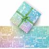 AOFUN Custom Gift Wrapping Paper Cool Wrapping Paper Designer Wrapping Paper Custom Name Gift Wrapping Paper Baby Christmas Wrapping Paper 1 Roll 58" x 23" view 2